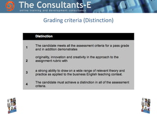 Grading criteria (Distinction)

 