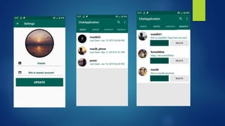 Chat application using Andriod studio | PPTX