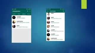Chat application using Andriod studio | PPTX