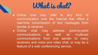 Chat application android app ppt | PPTX