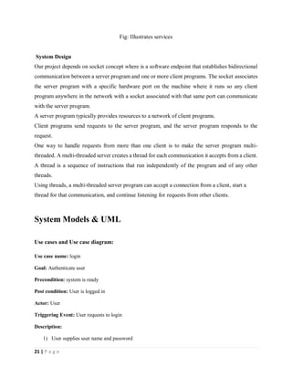 CHAT APPLICATION THROUGH CLIENT SERVER MANAGEMENT SYSTEM PROJECT REPORT ...