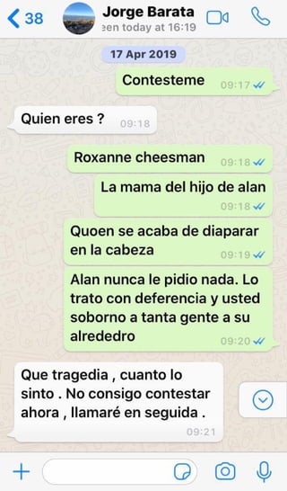 Conversación entre Jorge Barata y Roxanne Cheesman