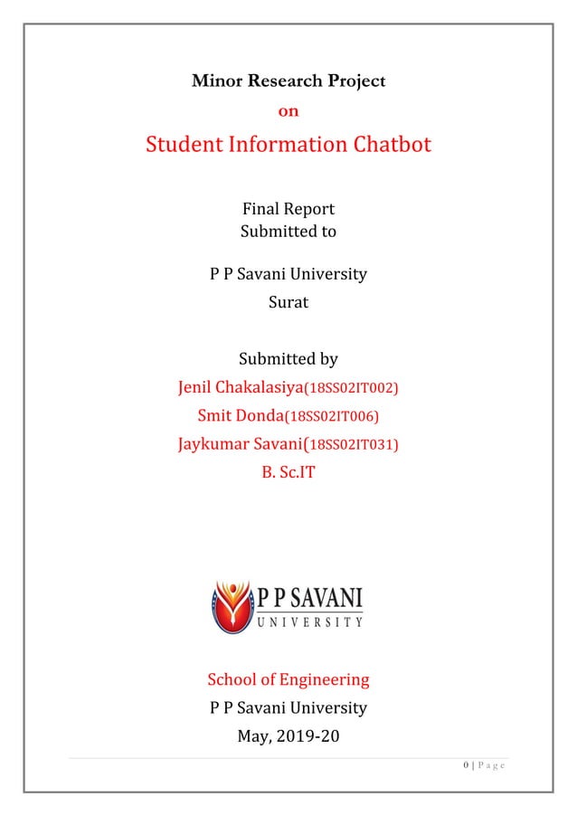 Student information chatbot final report | PDF | Computer Software and ...