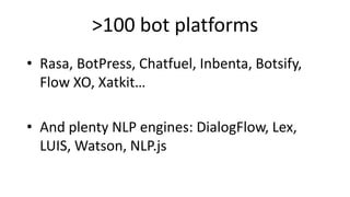 Building bots in Xatkit
 