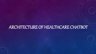 ARCHITECTURE OF HEALTHCARE CHATBOT
 