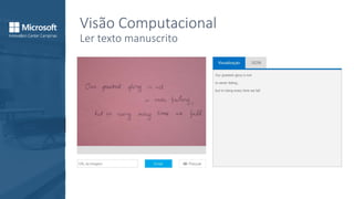 Visão Computacional
Ler texto manuscrito
 