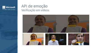 API de emoção
Verificação em vídeos
 