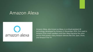 Who Developed Alexa Chatbot History | PPTX