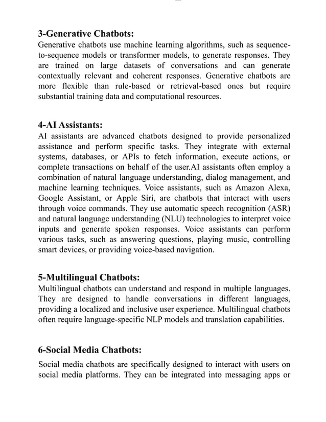 Chatbot report by Anishka gupta .pdf chatbot presentation | PDF