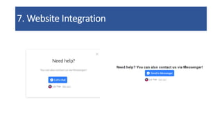 7. Website Integration
 