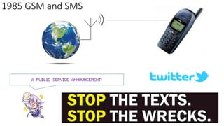 1985 GSM and SMS
A PUBL1C SERVICE ANN0UNCEMENT!
 