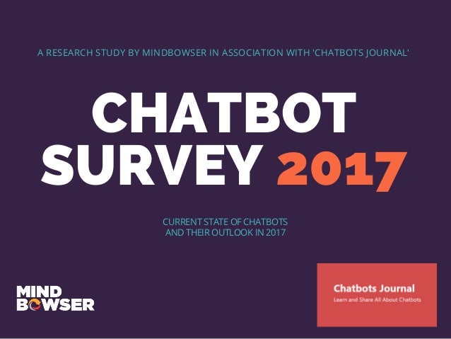 !   Chatbots Survey 2017 Chatbot Market Research Report - 