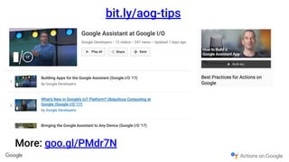 Create An Amazing Apps For The Google Assistant!