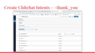 Create Chitchat Intents - #thank_you
 