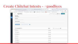 Create Chitchat Intents - #goodbyes
 