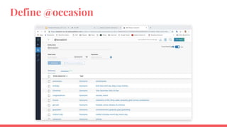 Define @occasion
 