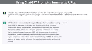 @schachin
Kristine Schachinger
Some of the general parameters that are used to train language models include:
Using ChatGPT Prompts: Summarize URLs.
 