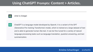 @schachin
Kristine Schachinger
Some of the general parameters that are used to train language models include:
Using ChatGP...