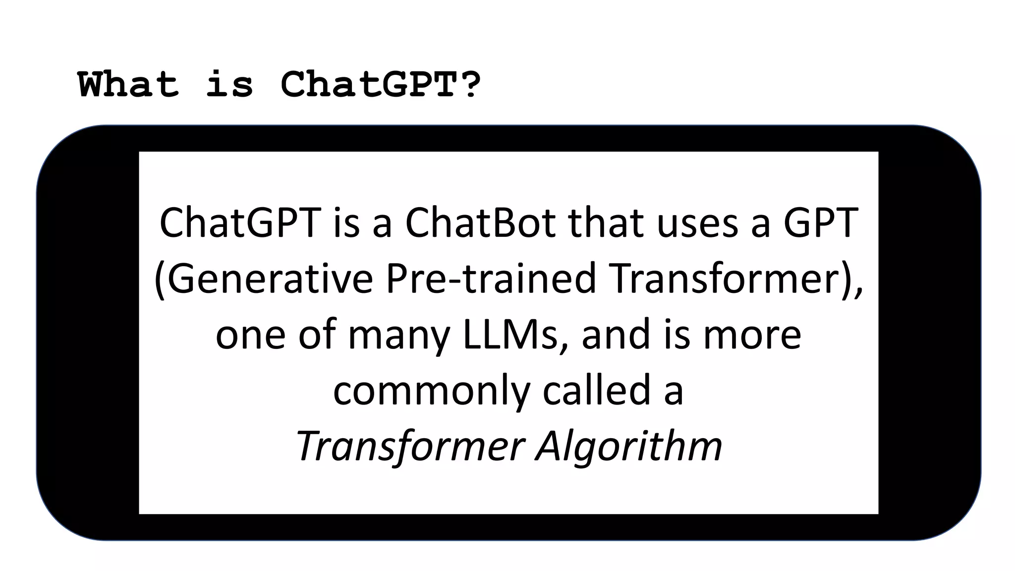 Introduction to ChatGPT | PPTX | Computer Software and Applications ...