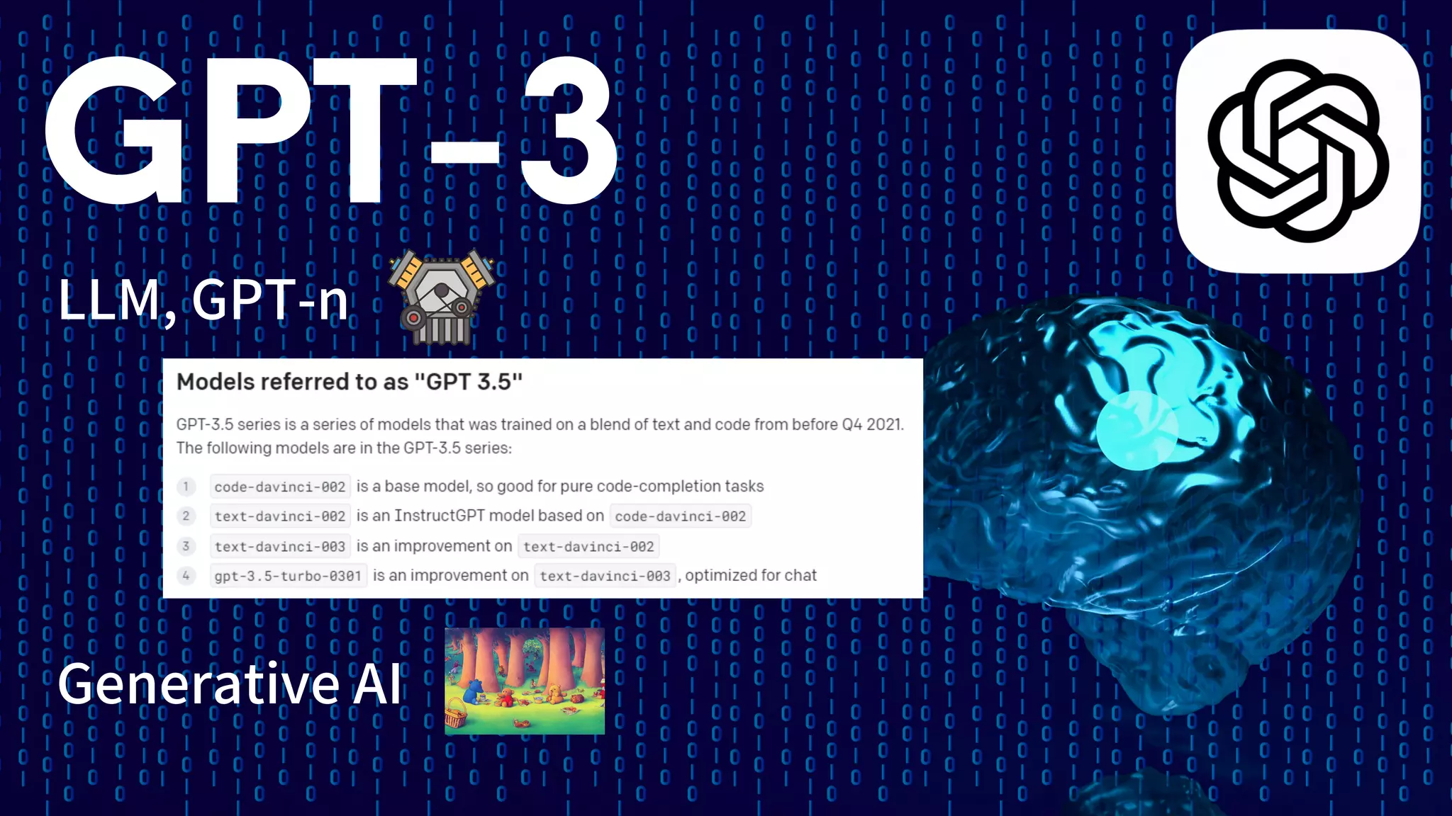 LLM, GPT-n
GPT-3
Generative AI
 