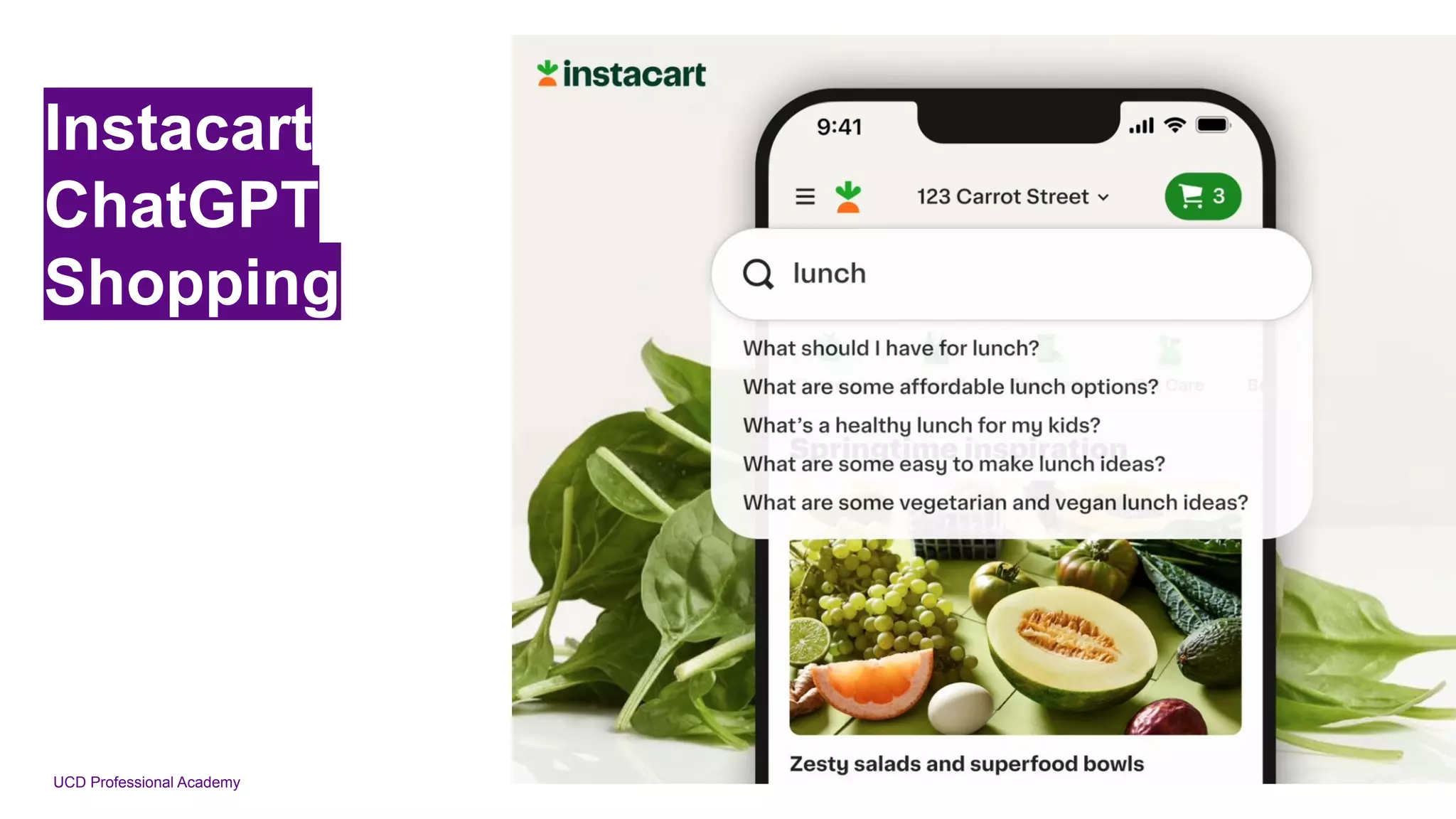 UCD Professional Academy
Instacart
ChatGPT
Shopping
 
