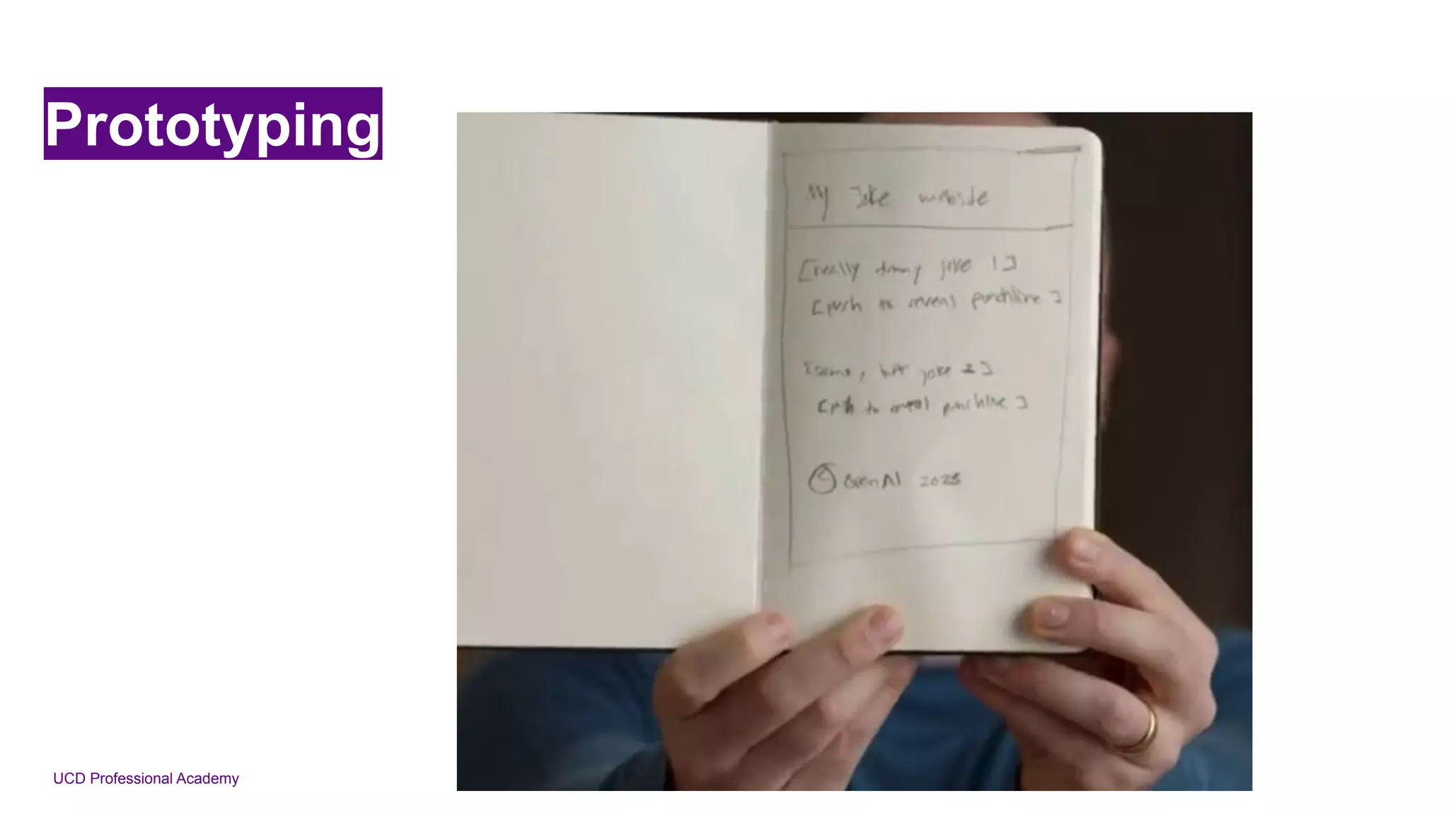 UCD Professional Academy
Prototyping
 