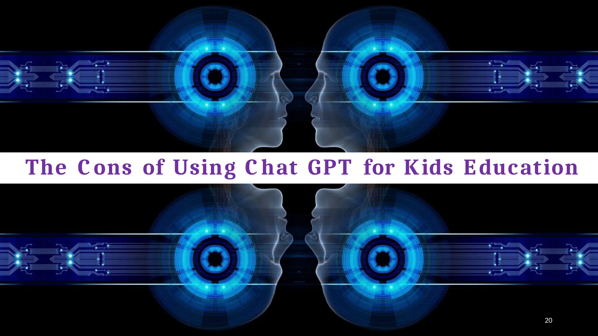 The C ons of Using C hat GPT for Kids Education
20
 