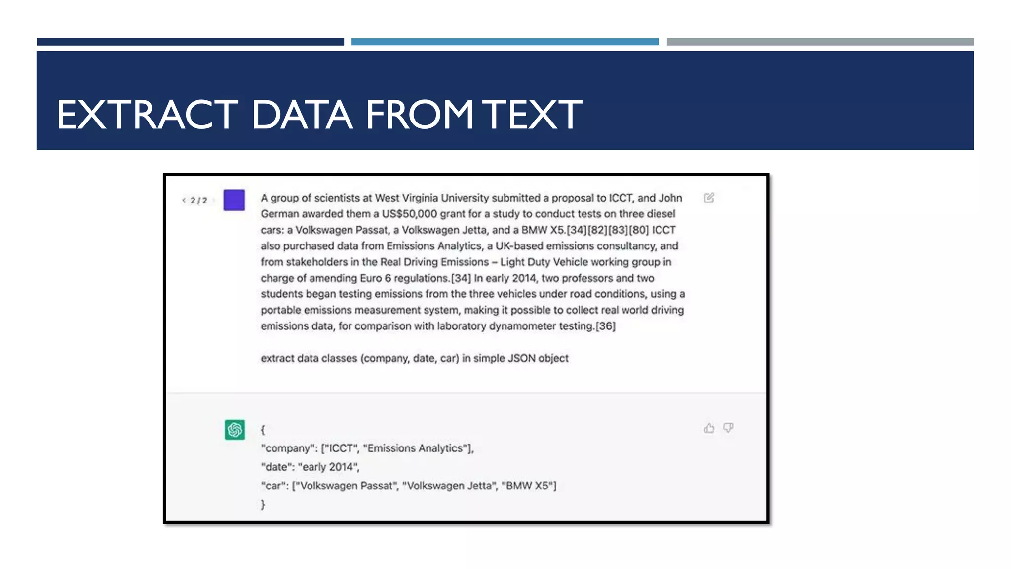 EXTRACT DATA FROM TEXT
 