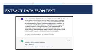 EXTRACT DATA FROM TEXT
 
