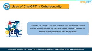 ChatGPT in Cybersecurity | PPTX | Web Conferencing | Computer Software ...