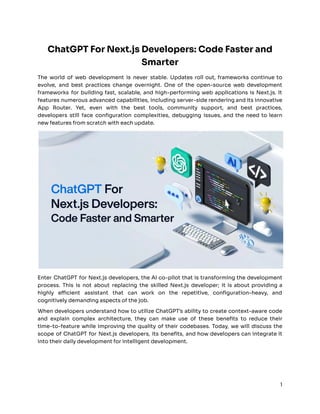 ChatGPT for Next.js Developers Code Faster and Smarter.pdf