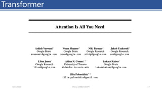 Transformer
4/11/2023 Piji Li, LLM&ChatGPT 117
 