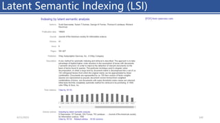 Latent Semantic Indexing (LSI)
4/11/2023 Piji Li, LLM&ChatGPT 142
 