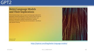 GPT2
4/11/2023 Piji Li, LLM&ChatGPT 202
https://openai.com/blog/better-language-models/
 