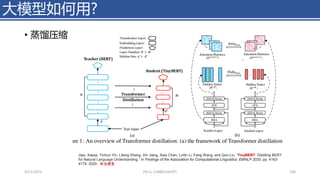 • 蒸馏压缩
大模型如何用?
4/11/2023 Piji Li, LLM&ChatGPT 246
Jiao, Xiaoqi, Yichun Yin, Lifeng Shang, Xin Jiang, Xiao Chen, Linlin Li, Fang Wang, and Qun Liu. “TinyBERT: Distilling BERT
for Natural Language Understanding.” In Findings of the Association for Computational Linguistics: EMNLP 2020, pp. 4163-
4174. 2020. 华为诺亚
 