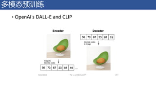 多模态预训练
• OpenAI's DALL-E and CLIP
4/11/2023 Piji Li, LLM&ChatGPT 257
 