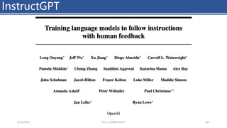 InstructGPT
4/11/2023 Piji Li, LLM&ChatGPT 297
 