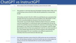 ChatGPT vs InstructGPT
4/11/2023 Piji Li, LLM&ChatGPT 323
 