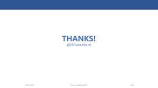 4/11/2023 Piji Li, LLM&ChatGPT 478
THANKS!
pjli@nuaa.edu.cn
 