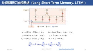 长短期记忆神经网络（Long Short-Term Memory, LSTM ）
4/11/2023
Piji Li, LLM&ChatGPT
61
https://kexue.fm/archives/7888
 