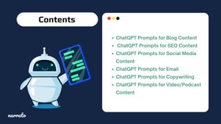ChatGPT Prompts for Content Creation | PDF