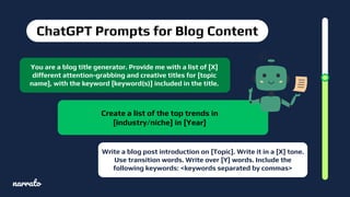 ChatGPT Prompts for Content Creation | PDF
