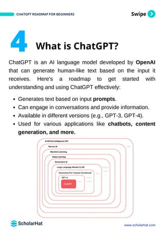ChatGPT Roadmap for Beginners PDF By Scholarhat | PDF