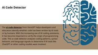 Writing AI Detector – Identify AI Generated Writing | PPTX