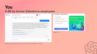 You
A SE by former Salesforce employees
https://you.com/search?q=how+to+treat+minor+cuts&tbm=youchat
Image: You
 