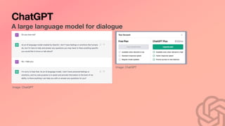ChatGPT
A large language model for dialogue
Image: ChatGPT
Image: ChatGPT
 