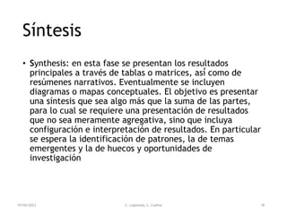 Mapa Synthesis Inteligencia Artificial y métodos cualitativos de investigación ...