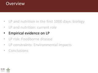 The influence of livestock products (LP) on nutrition during the first 1000 days