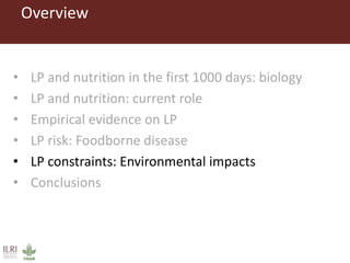 The influence of livestock products (LP) on nutrition during the first 1000 days