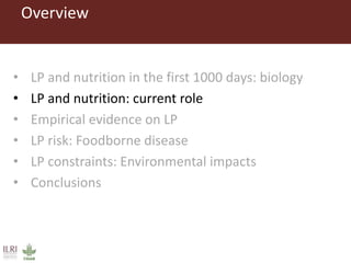 The influence of livestock products (LP) on nutrition during the first 1000 days